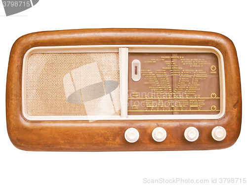 Image of  Old AM radio tuner vintage