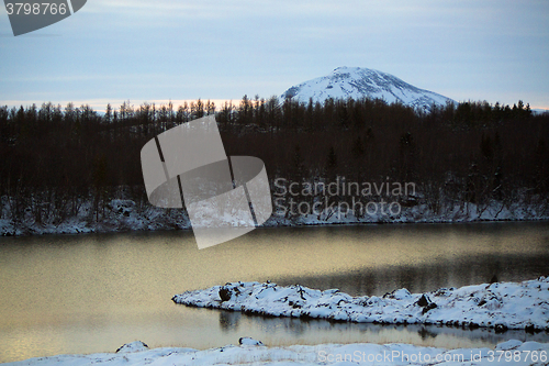 Image of Wide lens shot of panorama in Iceland