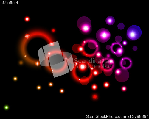 Image of background with circles and stars