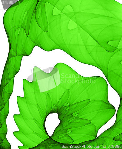 Image of green abstract formation