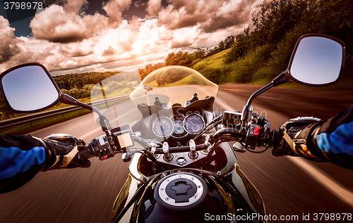 Image of Biker First-person view