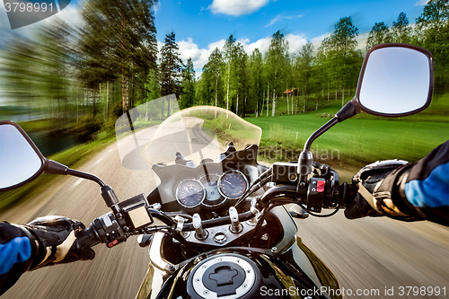 Image of Biker First-person view