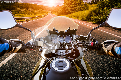 Image of Biker First-person view