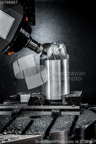 Image of Metalworking CNC milling machine.