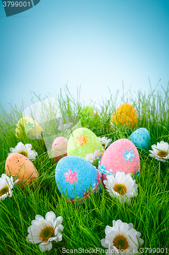 Image of Decorated easter eggs