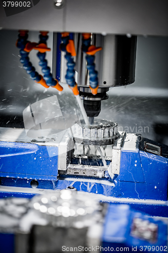 Image of Metalworking CNC milling machine.