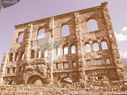 Image of Roman Theatre Aosta vintage