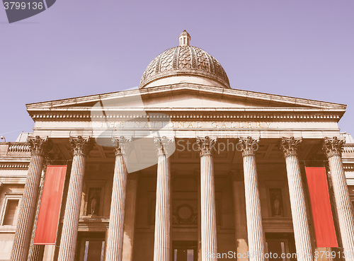 Image of National Gallery in London vintage