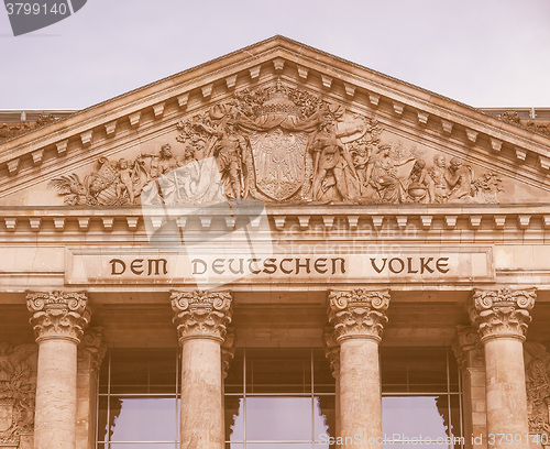 Image of Reichstag Berlin vintage