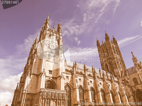 Image of Canterbury Cathedral vintage