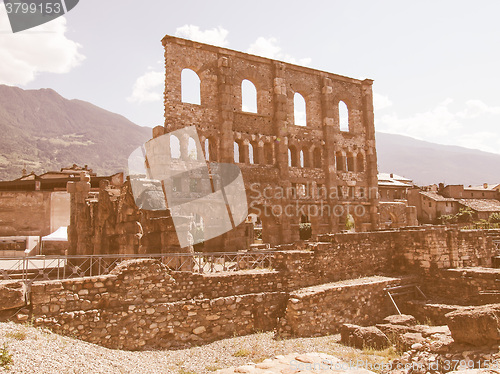 Image of Roman Theatre Aosta vintage