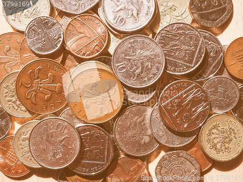 Image of  Pound coins vintage