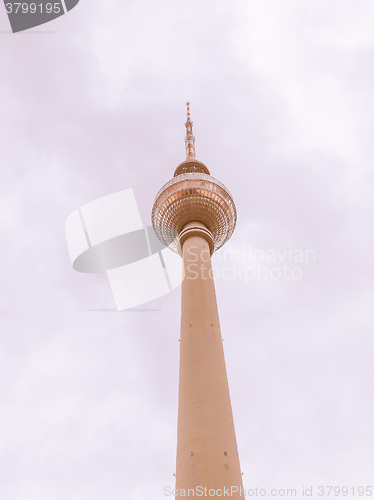 Image of TV Tower Berlin vintage