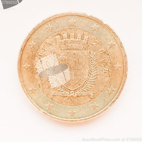 Image of  Maltese Euro coin vintage