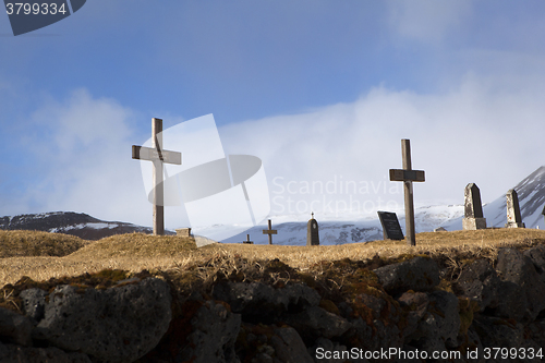 Image of Graveyard at the black church of Budir