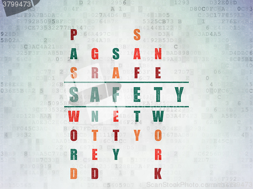 Image of Protection concept: Safety in Crossword Puzzle