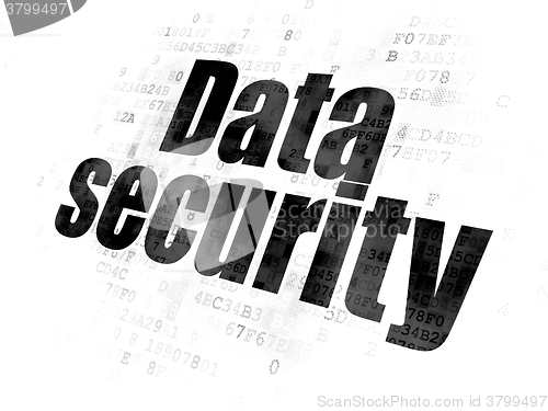 Image of Protection concept: Data Security on Digital background