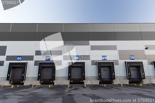 Image of logistic warehouse gates