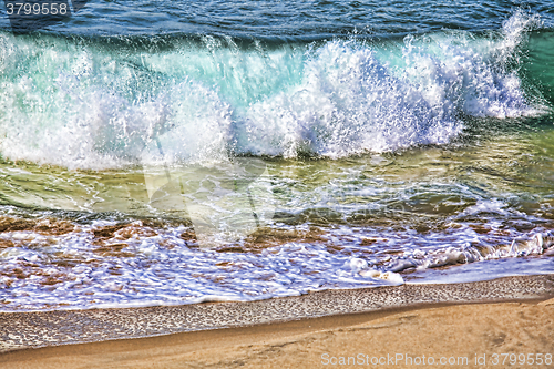 Image of Sea wave on the shore 