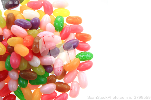 Image of jelly beans isolated