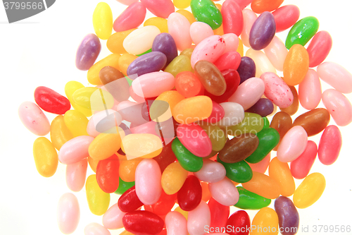 Image of jelly beans isolated