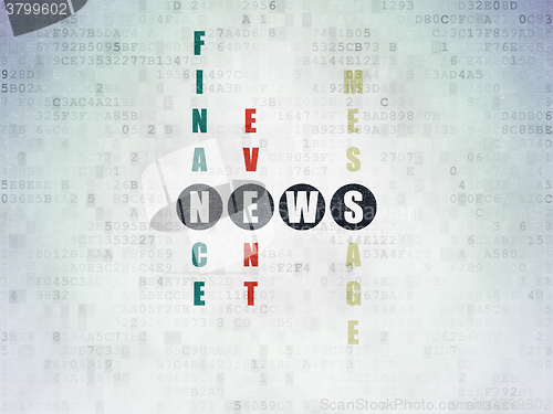 Image of News concept: News in Crossword Puzzle