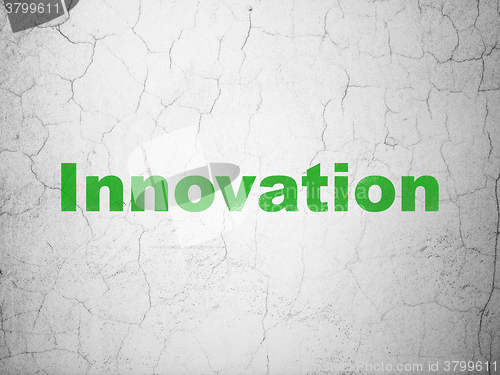 Image of Business concept: Innovation on wall background