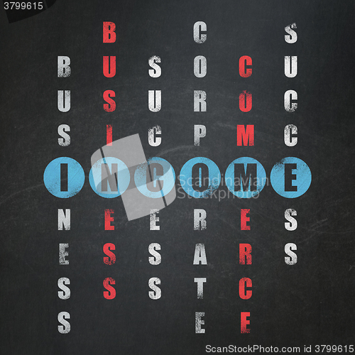 Image of Finance concept: Income in Crossword Puzzle