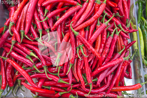 Image of red hot chili peppers