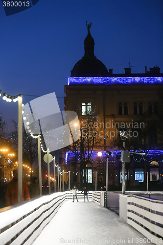 Image of City ice skating rink in Zagreb