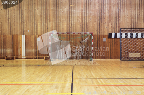 Image of Retro indoor soccer goal