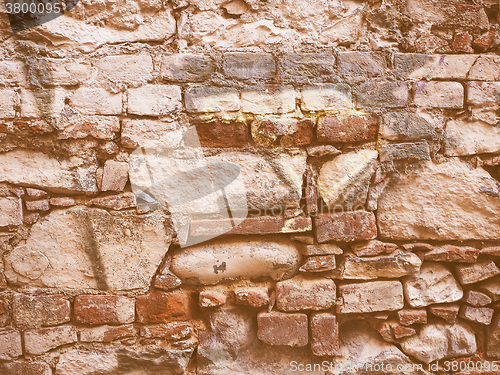 Image of Retro looking Old grunge wall