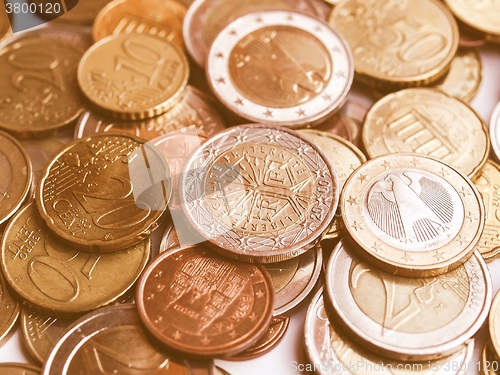 Image of  Euro coins vintage