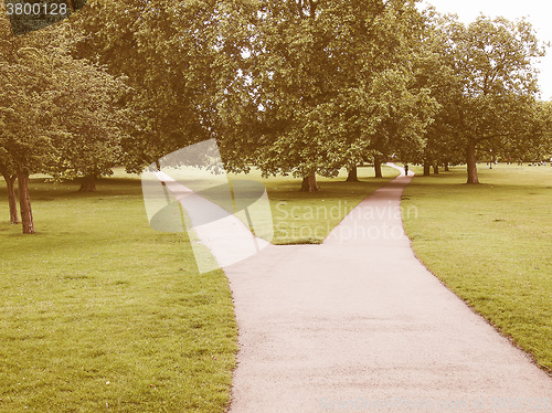 Image of Regents Park, London vintage