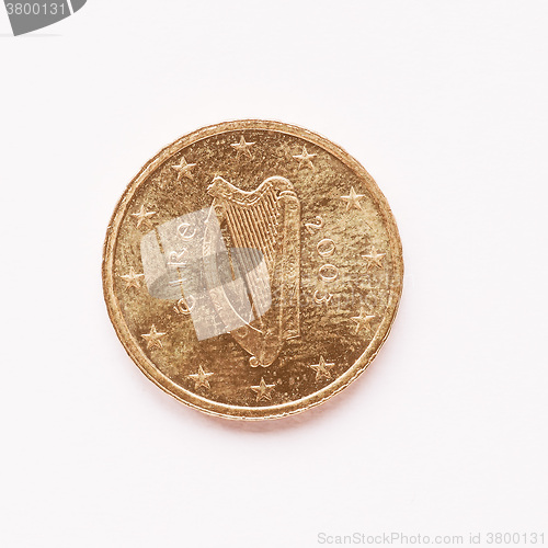 Image of  Irish 10 cent coin vintage