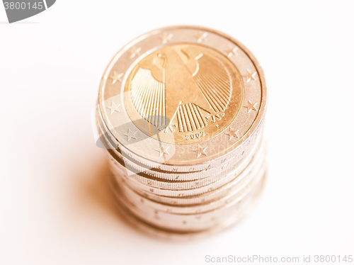 Image of  Euro coins vintage