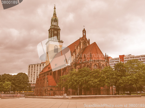 Image of Marienkirche in Berlin vintage