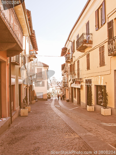 Image of Rivoli old town, Italy vintage