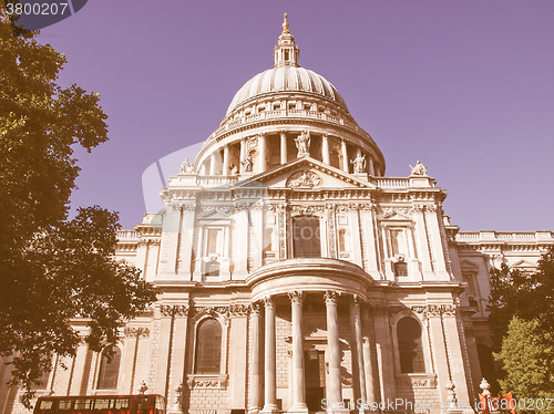 Image of St Paul Cathedral, London vintage