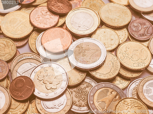 Image of  Euro coins vintage