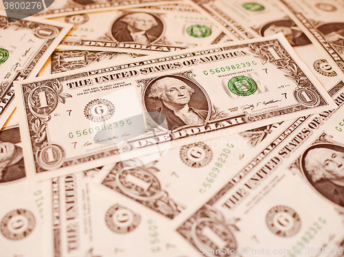 Image of Retro look Dollar notes 1 Dollar