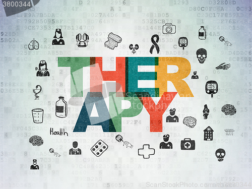 Image of Health concept: Therapy on Digital Paper background