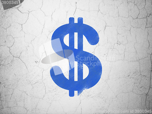 Image of Banking concept: Dollar on wall background