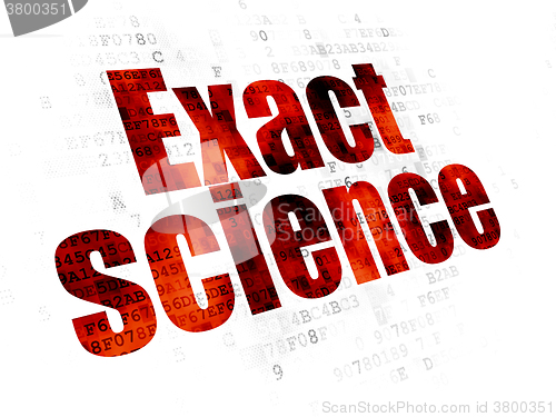 Image of Science concept: Exact Science on Digital background