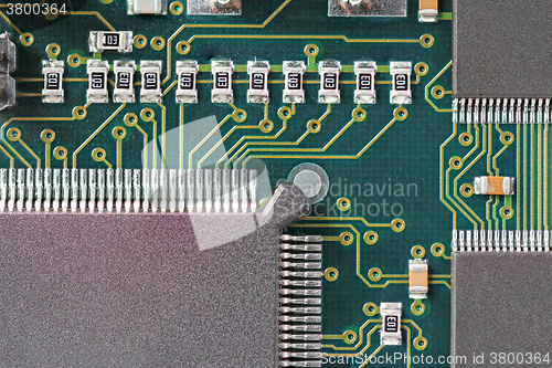 Image of Green Circuit board