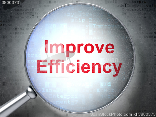 Image of Business concept: Improve Efficiency with optical glass