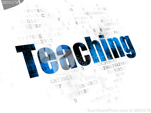 Image of Studying concept: Teaching on Digital background