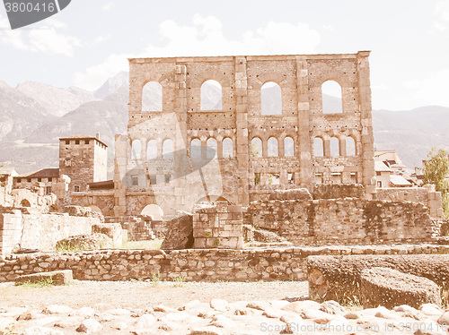 Image of Roman Theatre Aosta vintage