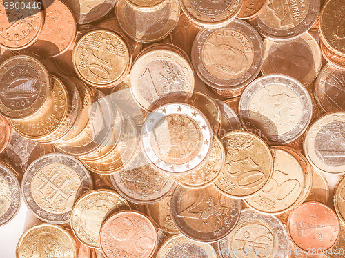 Image of  Euro coins vintage