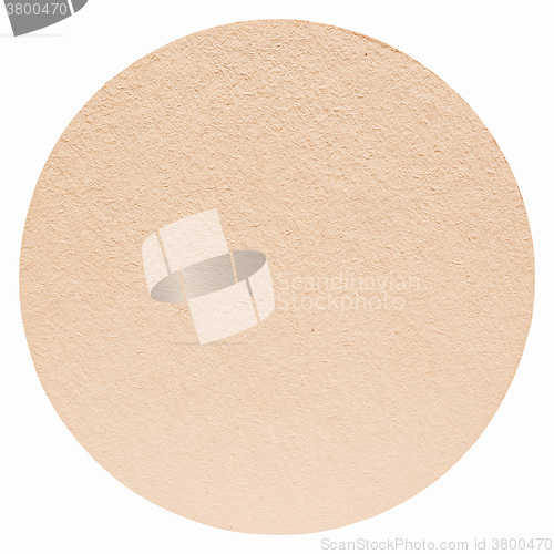 Image of  Paper beermat isolated vintage